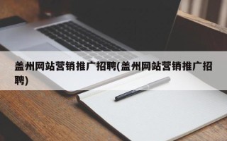 盖州网站营销推广招聘(盖州网站营销推广招聘)