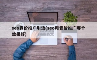 seo竞价推广引流(seo和竞价推广哪个效果好)