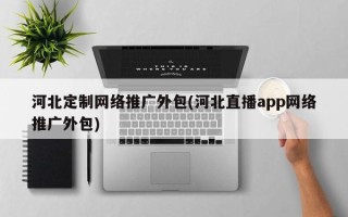 河北定制网络推广外包(河北直播app网络推广外包)