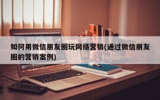 如何用微信朋友圈玩网络营销(通过微信朋友圈的营销案例)