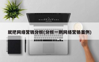 就把网络营销分析(分析一则网络营销案例)