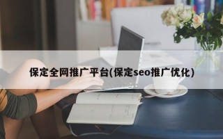 保定全网推广平台(保定seo推广优化)