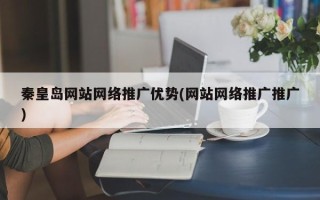 秦皇岛网站网络推广优势(网站网络推广推广)