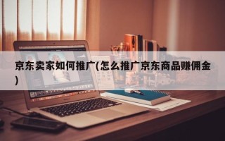 京东卖家如何推广(怎么推广京东商品赚佣金)