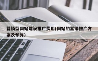 营销型网站建设推广费用(网站的营销推广方案及预算)