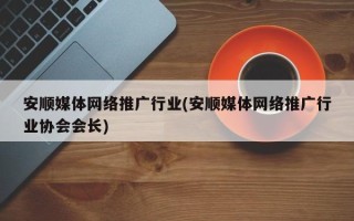 安顺媒体网络推广行业(安顺媒体网络推广行业协会会长)