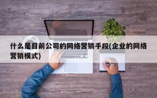 什么是目前公司的网络营销手段(企业的网络营销模式)