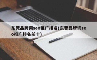 东莞品牌词seo推广排名(东莞品牌词seo推广排名前十)