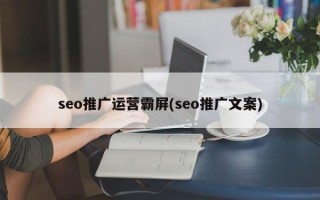 seo推广运营霸屏(seo推广文案)